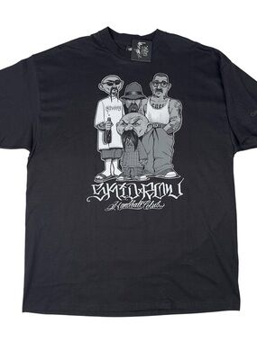 Mister Cartoon x Stussy Skid Row Tattoo Handball Club T-Shirt Size XL